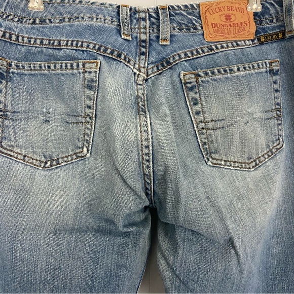 Lucky Brand Dungarees Jeans Jet Setter Denim Distressed Woman’s Sz 6 28 - Picture 12 of 14